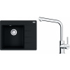 Set Franke G249O (dřez CNG 611-62 TL/2 Onyx, levý + baterie FS 3230.031 LINA SMART Chrom) 114.0700.681