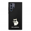 Zadný kryt Karl Lagerfeld Liquid Silicone Choupette NFT pre Samsung Galaxy S23 Ultra, black