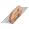 Hladítko Strend Pro Premium, HardWood, drevená rúčka, 380x130 mm, rovné, 0,7 mm, nerezové