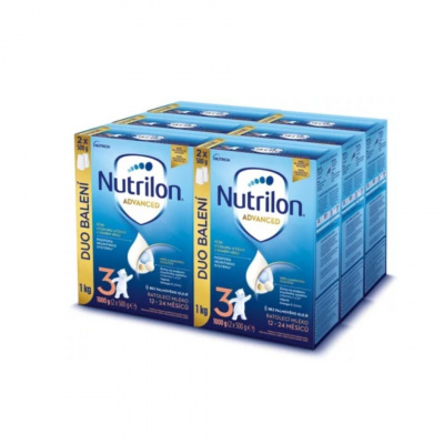 NUTRILON Advanced 3 6 x 1000 g - Nutrilon 3 Advanced DUO balenie 6 x 1 kg