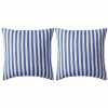Vankúš na záhradný nábytok - Vankúše vonku, 2 ks, pruhované, 45x45 cm, g (Vankúše vonku, 2 ks, pruhované, 45x45 cm, g)