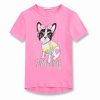 Dievčenské tričko s flitrami - KUGO KT9869, veľ.134-164 Farba: Ružová, Veľkosť: 164