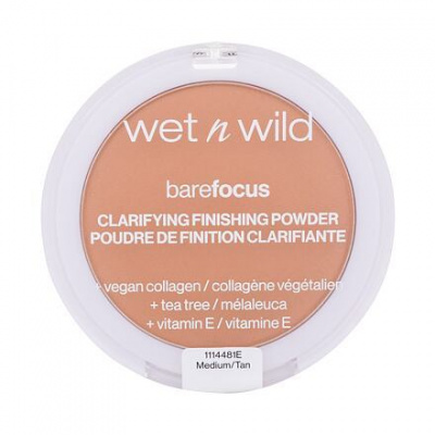 Wet n Wild Bare Focus Clarifying Finishing Powder zmatňující pudr 6 g odstín Medium-Tan