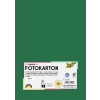 Dekoračný kartón, 2 stranný, A4, 300 g, 50 listov, FOLIA, tmavozelený