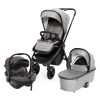 ZOPA Set kočárek Move Cross 3 + hluboká korba Move XL 3 + autosedačka, Metal Grey