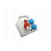 SEZ IP54 32A/5P/400V + 2x230V vývodka TVM-21