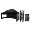TENTino Nožnicový párty stan 3x6 m /6 nôh STEEL HEXAGON Farba opláštenia: 11A - ČIERNA