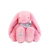Doudou Plyšový ružový králik so šatkou 50 cm