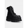 Kožené workery New Rock Nomada Negro + Tower Negro Lateral E-14