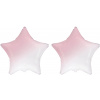 FLEXMETAL Balón fóliový – hviezda, ombré/ružovo-biela, 48 cm, 2 ks 8595596328130