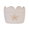 Childhome Koš na hračky Květina Off White 30x20x15 cm