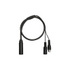 CB Elektro Mikrofón kondenzátorový v plastovom puzdre s 45cm káblom, (SC&T)