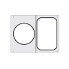 Matrica pre zváračku HENDI 976722, HENDI, 2 nádoby: 1x 178x113 mm, 1x ø115 mm