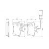 Zadné Brzdové platničky BOSCH - 7M3698451E