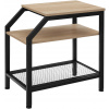 Tectake Odkladací stolík Plymouth 36,5 × 58,5 × 59,5 cm, Industrial svetlé drevo, dub Sonoma
