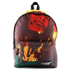 Target Club Rasta Red Backpack 17382 - Motív tváre – hnedý látkový voľnočasový batoh značky Target Club.