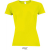 SOL'S | Sporty Women, Dámske šport. tričko, žltá neon, XS