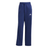 adidas Essentials 3-Stripes Open-Hem Fleece Joggers Womens Blue/White 12 (M)