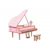 Woodcraft Drevené 3D puzzle Piano