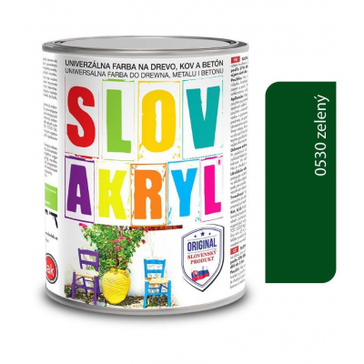 Slovlak Slovakryl 0530 - zelený 0,75kg