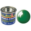 REVELL 61 Smaragdovo zelená lesklá syntetická modelárska farba (RAL6029), 14ml (REVELL 32161 EMERALD GREEN GLOSS 14ml 0,47fl oz EMAIL COLOR)