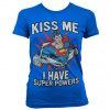 Dámské tričko Superman Kiss Me I Have Super Powers L