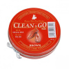 CLEAN & GO Wax Krém na obuv z lesklej kože s voskom - hnedý 40 g, hnedý