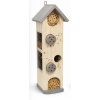 Hmyzí hotel 50 cm – 4 poschodia, bambus a šišky, 4 farebné varianty Farba: šedá farba