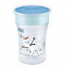 Detský hrnček Mini Magic NUK 360 ° s viečkom Frozen Olaf 230 ml Zelená