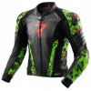 Kožená bunda REBELHORN VELOCE CAMO BLACK/GREEN/FLUO RED 56 +DARČEKY