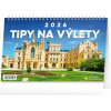 NOTIQUE Stolový kalendár Tipy na výlety CZ 2026, 23,1 x 14,5 cm