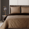 Exkluzívne posteľné obliečky LUNARA svetlohnedé - hnedé Rozmer posteľných obliečok: Šírka x Dĺžka: 140x200cm + 1ks 70x80 cm