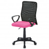 Autronic Kancelárska stolička, látka MESH rúžová / čierna, plyn.piest KA-B047 PINK