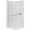 CERANO - Sprchová zástena Walk-in Onyx YL/P - 8 mm + polička/držiak na uteráky - chróm, transparentné sklo - 70x200 cm