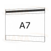Plastová kapsa A7 na šířku typ C 1x magnet - PVC kapsa A7Š - 1x magnet - 1 ks