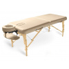 Fabulo GURU Set drevené masážne lehátko Farba: krémová 192*76 cm / 16,8 kg / 5 farieb