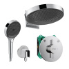 Hansgrohe DuoTurn S - chrómovýsprchový systém RAINFINITY s hlavovou a ručnou sprchou