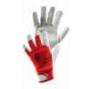 Detské pracovné rukavice CXS Mike kombinované - veľkosť: 5/XXS, farba: červená