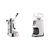 La Pavoni Professional Lusso + Eureka Atom 60, white