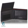 Peňaženka - Valentini peňaženka prírodná koža čierna, červená mierna - mužský produkt (Valentini pánska peňaženka 154-268 Ferrari Red Black)