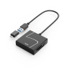 HAMA USB Card Reader, USB-A, with USB-C Adapter, USB 3.2 Gen1, SD/micro-SD/CF/MS - 00200148