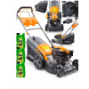 Benzínová kosačka Powermat 6 HP s košom 62 l, šírka 46 cm, pohon kolies