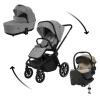 ZOPA Set kočík Move Cross 5 + hlboká korba Move XL 5 + autosedačka XM podľa vlastného výberu + báza, Shade Grey