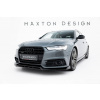 Maxton Design spoiler pod přední nárazník ver.3 pro Audi S6 C7 FL, černý lesklý plast ABS, Sedan / Avant