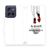 Knížkové flip pouzdro Mobiwear - Motorola Edge 50 Neo - M046P Be yourself - VÝPRODEJ (Knížkové flip pouzdro, obal, kryt Mobiwear na mobil Motorola Edge 50 Neo M046P Be yourself)
