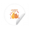 Samolepky kruh Best friends forever
