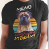Tričko s potlačou BULLMASTIFF + slogan Pánsky Čierna 110 cm/4 roky