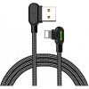 Mcdodo CA-4671 LED uhlový USB-Lightning, 1,2m, černý