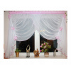 Záclony do detskej izby - Ready opona oboch stranách ružové kvety závesom (Záclony do detskej izby - Ready opona oboch stranách ružové kvety závesom)