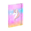 BAAGL A-33016 Rainbow Unicorn, box na zošity A4, s gumičkou